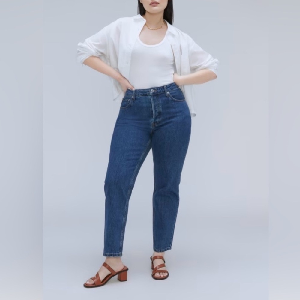 Everlane Curvy Cheeky Jeans Womens 29 High Rise Minimalist Capsule Preppy